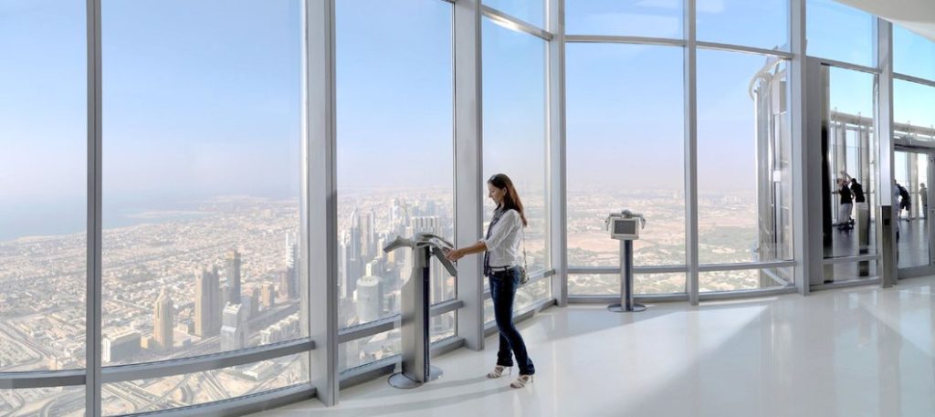 At the top Burj Khalifa