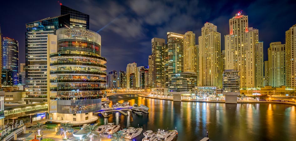 Dubai Marina canal Dubai Marina canal