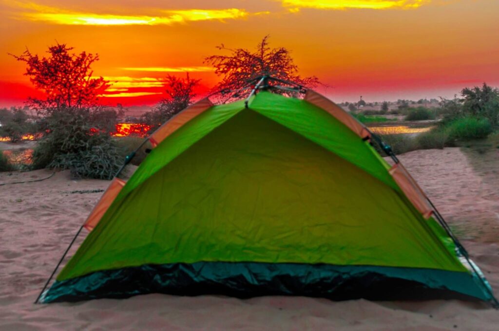 Camping site Al Qudra Lake
