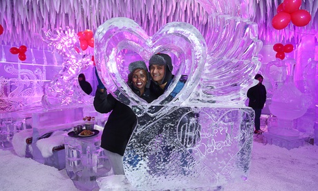 Visitors at Chillout Ice Lounge