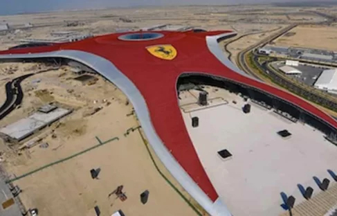 Drive past through F1 & Ferrari Tracks