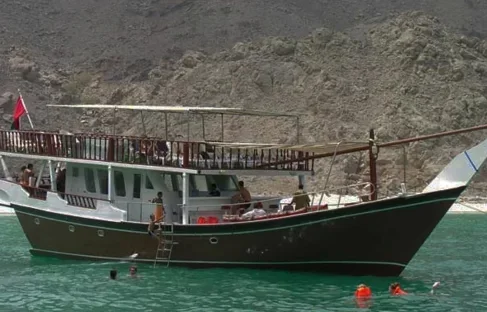 Cruising on Traditional Omani Dhow