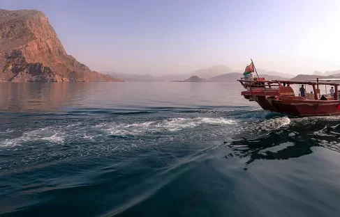 Cruising on Traditional Omani Dhow